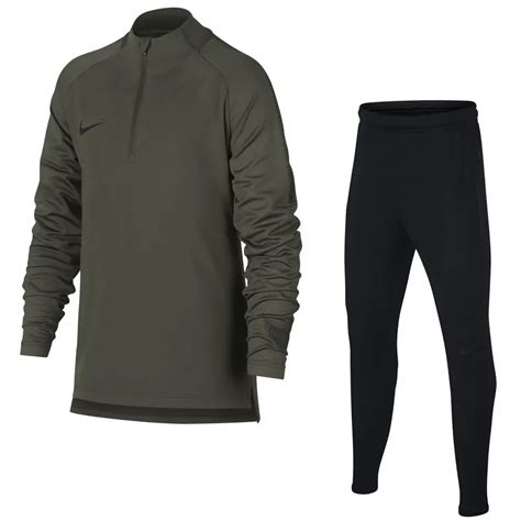 nike dry squad drill trainingspak groen zwart|Heren Dri.